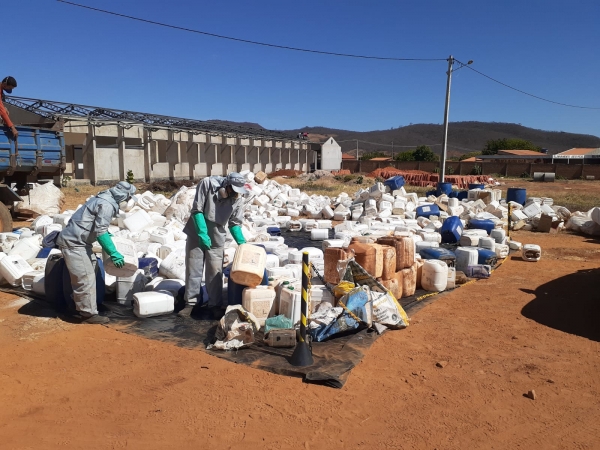 Ação itinerante recebe mais de 4,8 toneladas de embalagens vazias de defensivos agrícolas