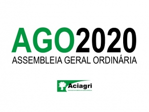 Aciagri realiza AGO no próximo dia 05 de junho