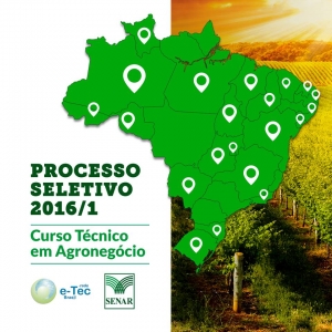 Abertas as inscrições para o curso Técnico em Agronegócio